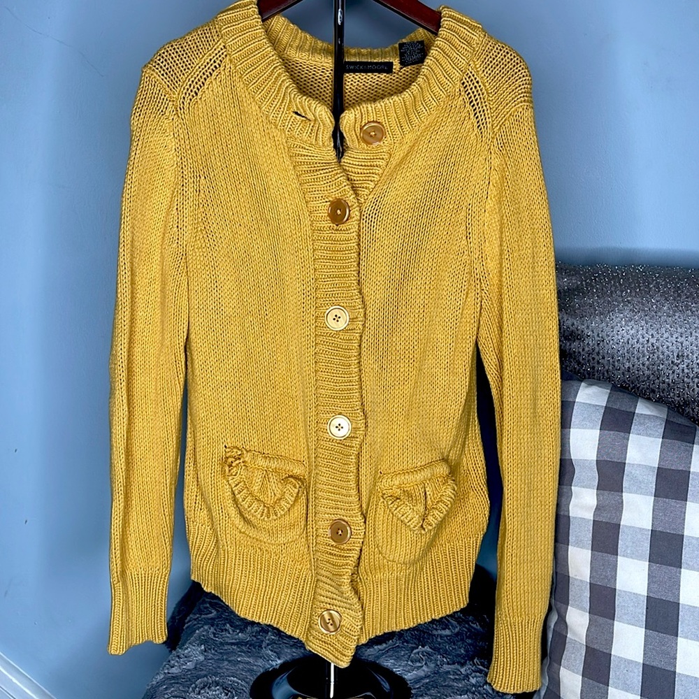 Women’s Yellow Cardigan - Size Small